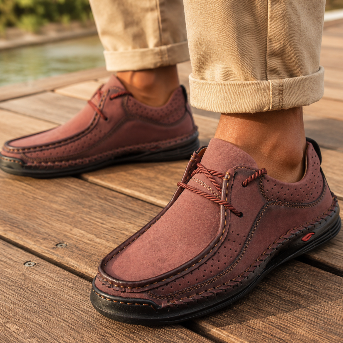 Dawson Genuine Leather Slip Ons