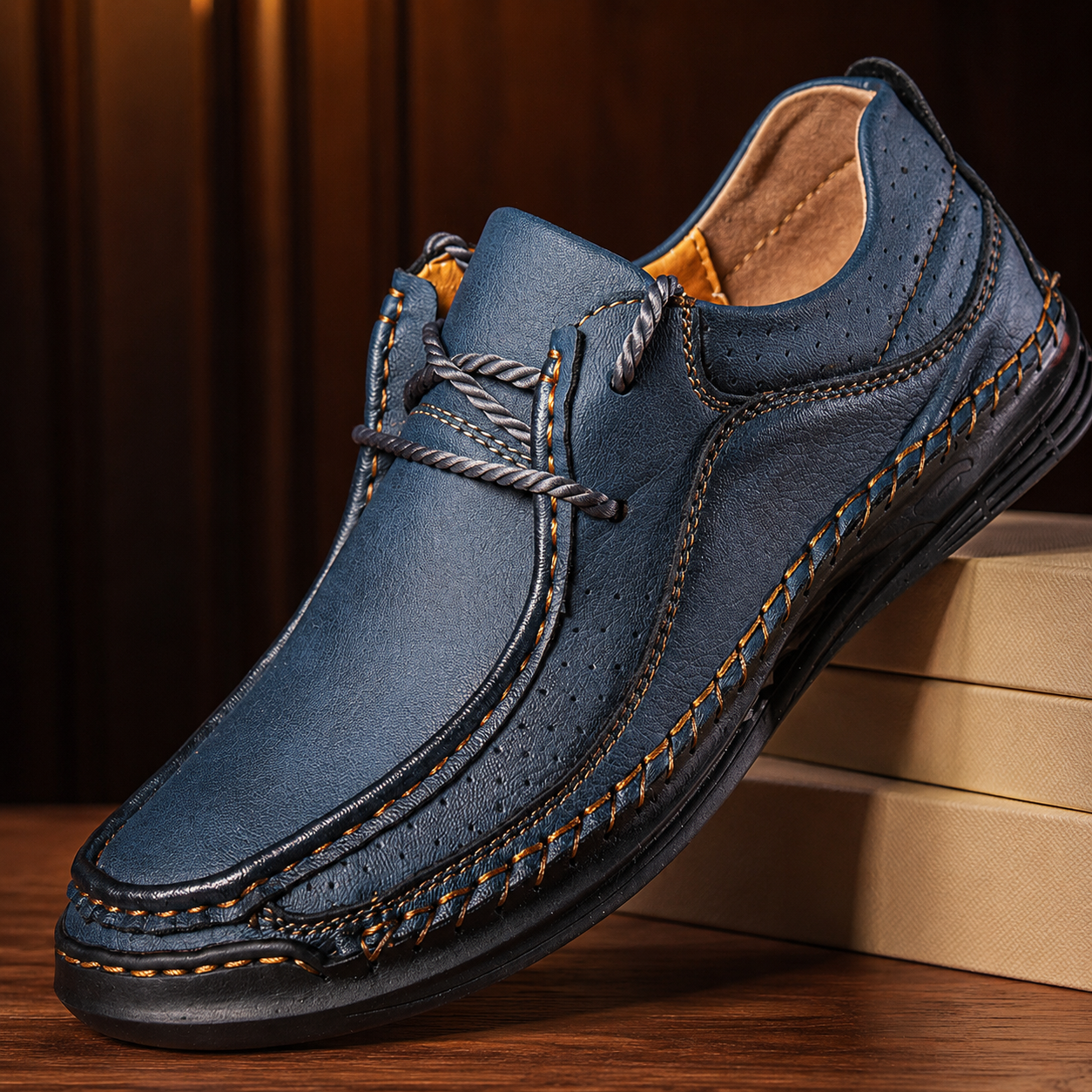 Dawson Genuine Leather Slip Ons