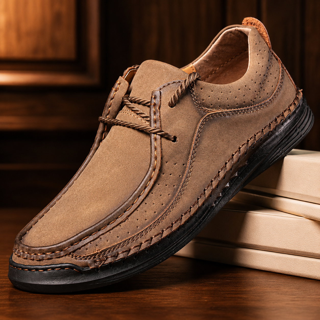 Dawson Genuine Leather Slip Ons