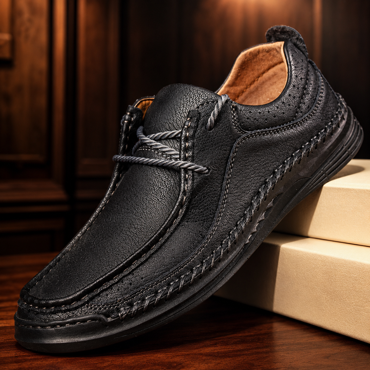 Dawson Genuine Leather Slip Ons