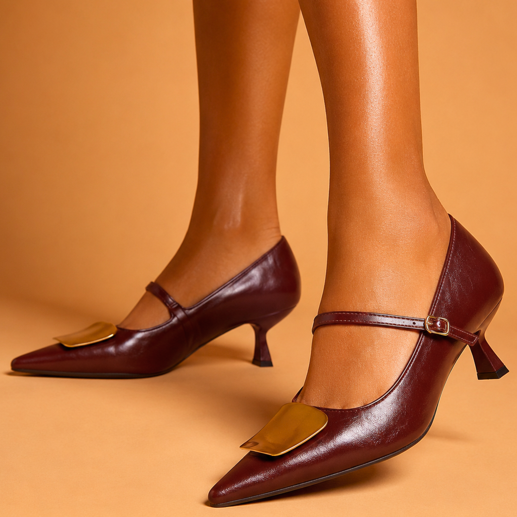 Alicia Monroe Genuine Leather Heels