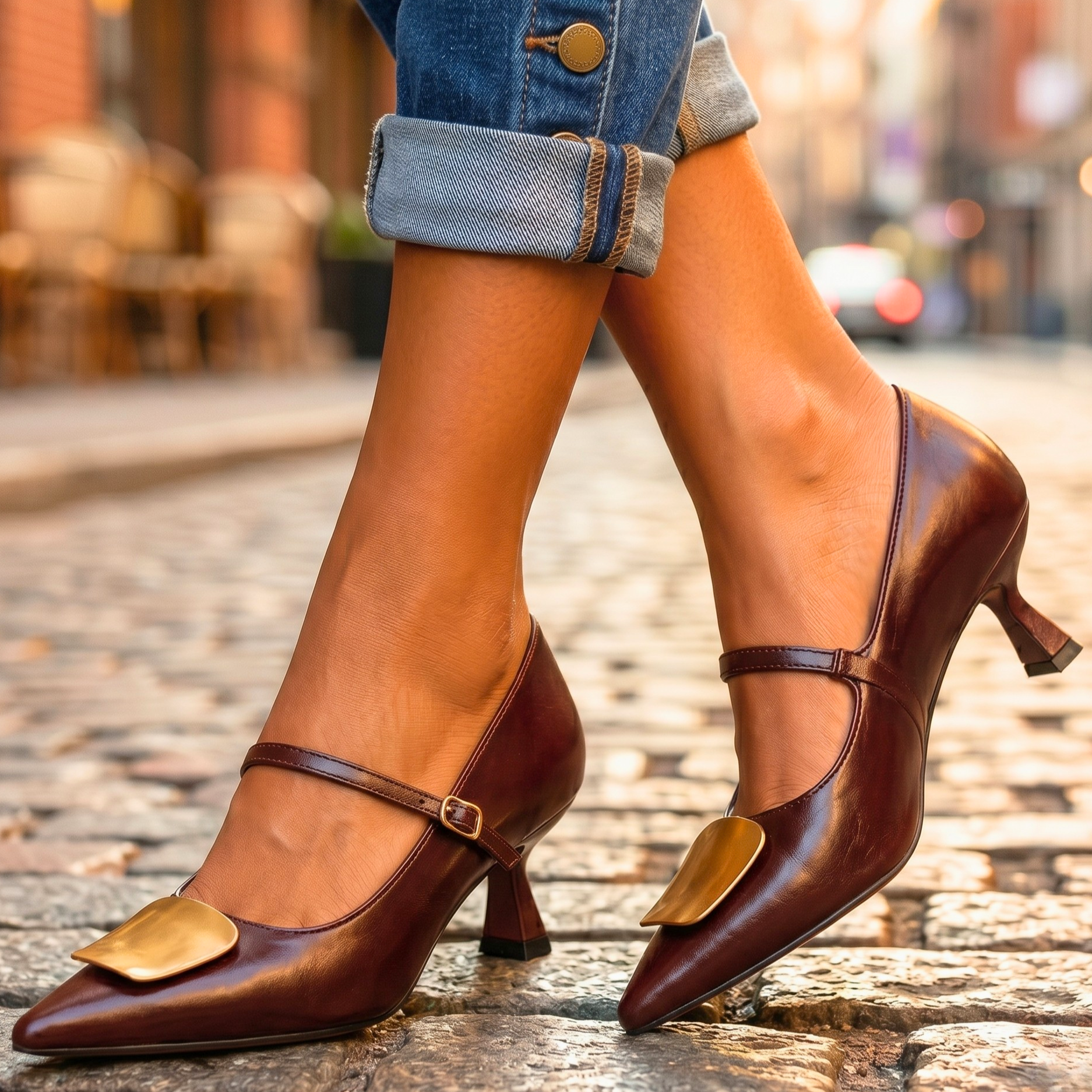 Alicia Monroe Genuine Leather Heels
