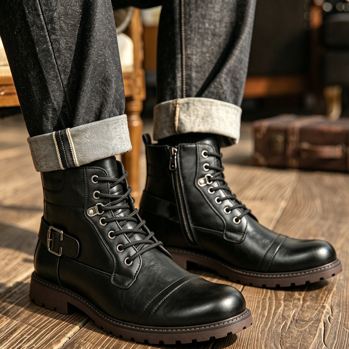 Kaden Heritage Leather Boots