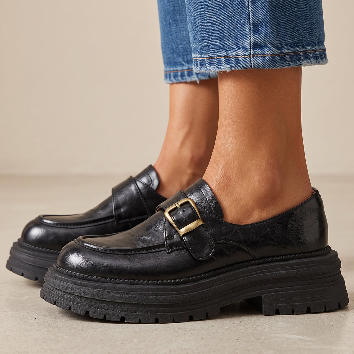 Cami Vintage Leather Derbies