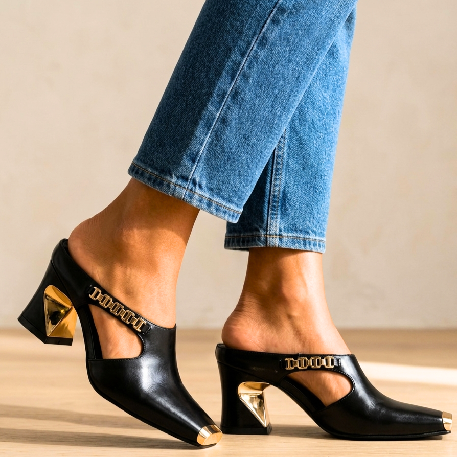 Alora Sculpted Mule Heels