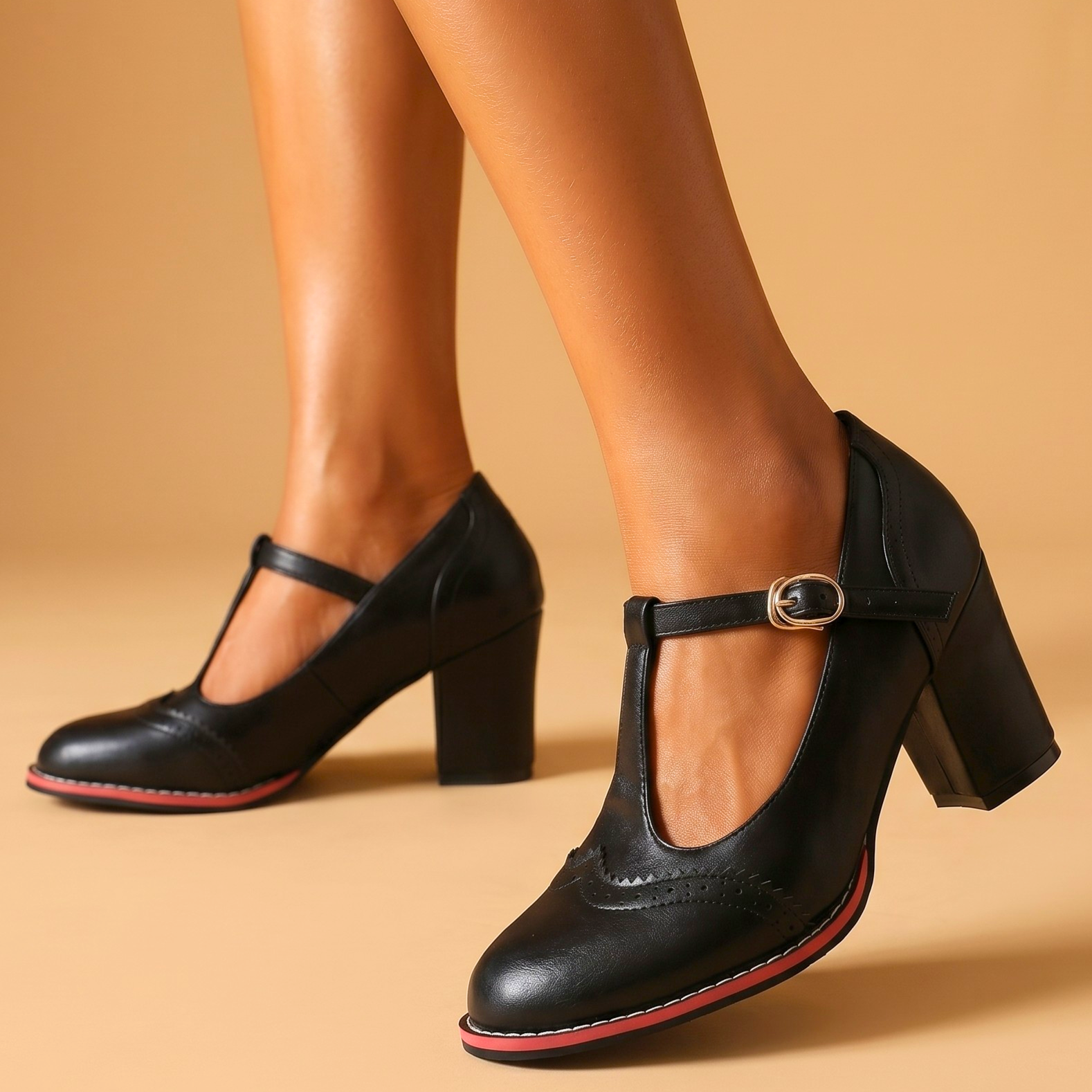 Savannah Vintage Leather Heels