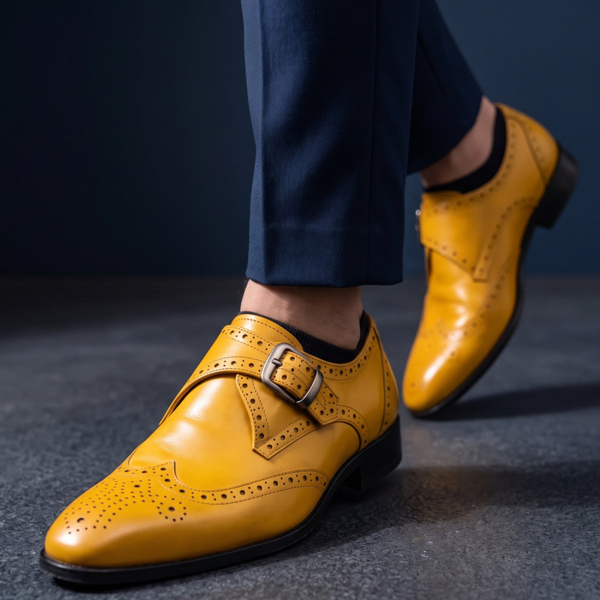 Edmund Leather Buckle Brogues