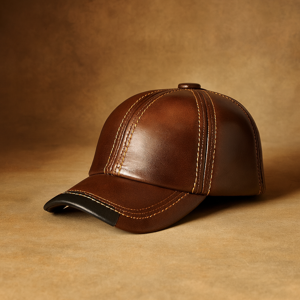 Matteo Leather Hat