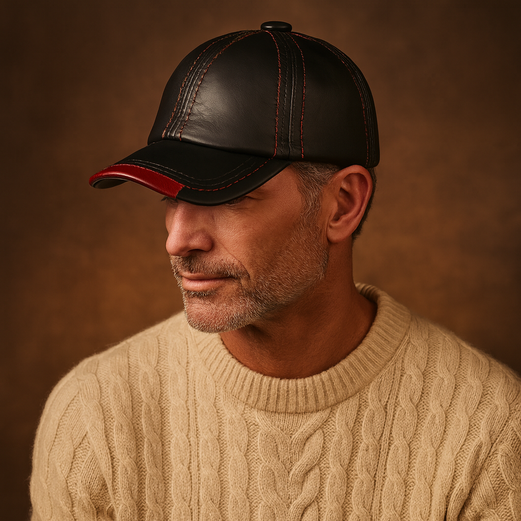Matteo Leather Hat