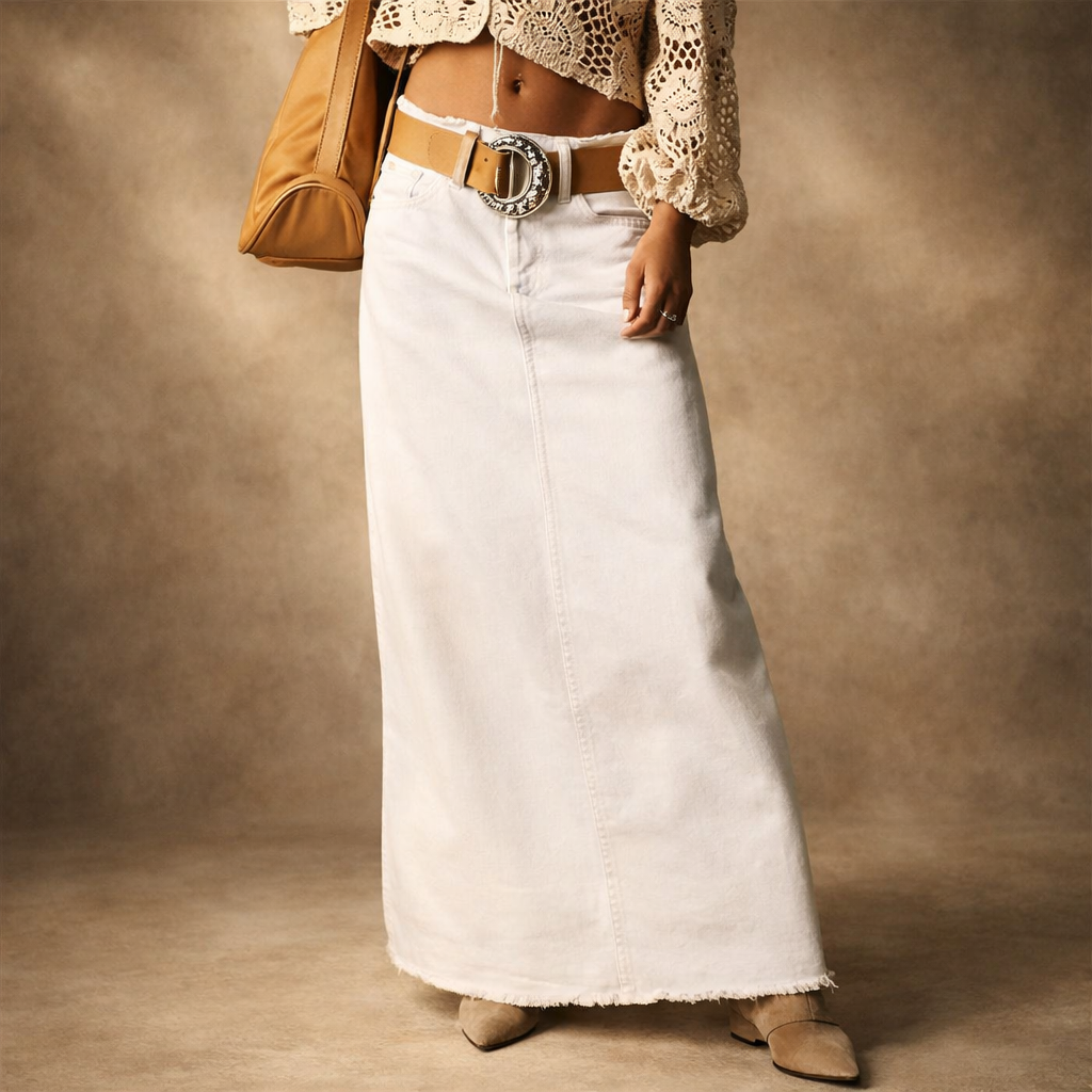 Rivington Denim Maxi Skirt