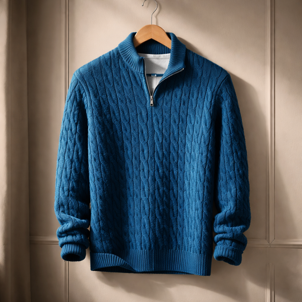 Stefano Quarter-Zip Sweater