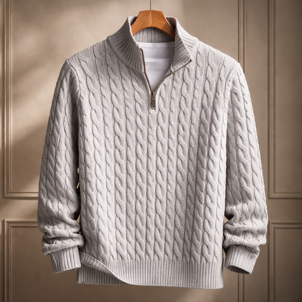 Stefano Quarter-Zip Sweater