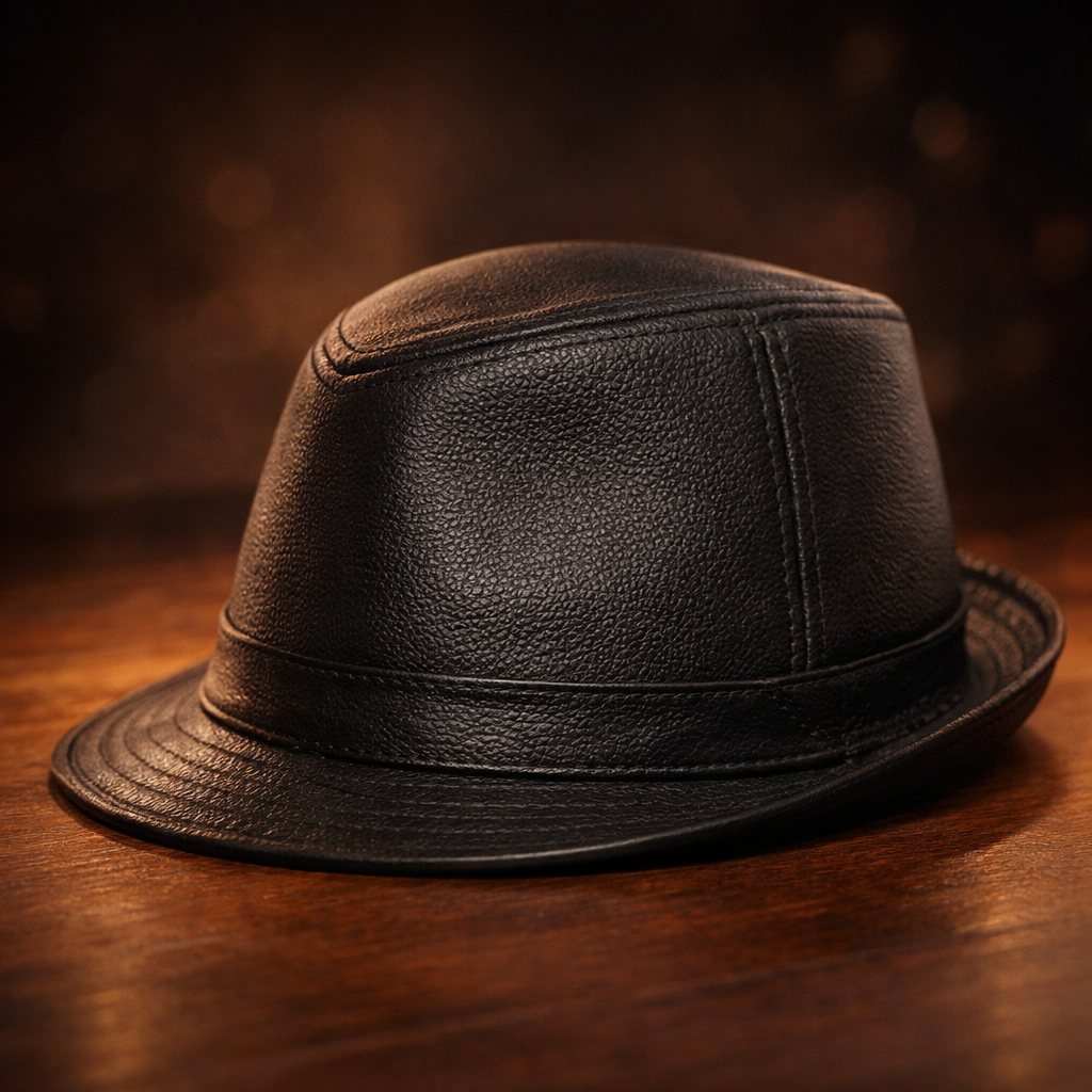 Belmont Genuine Leather Fedora