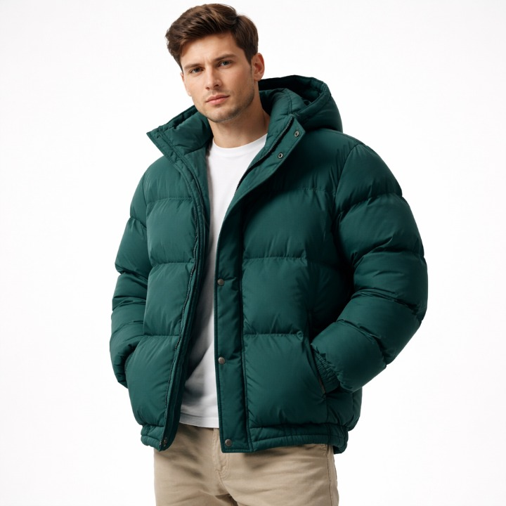 Henley Puffer Jacket