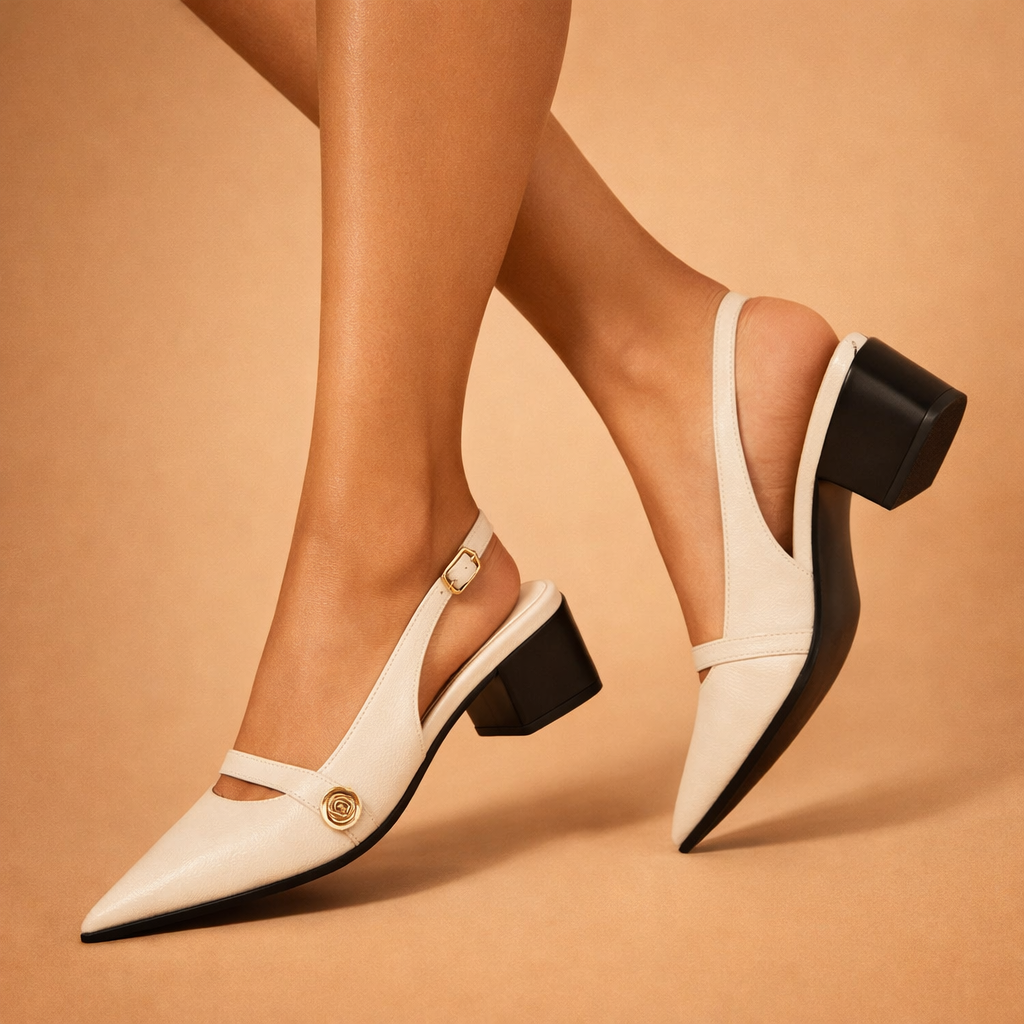 Isabella Leather Slingbacks