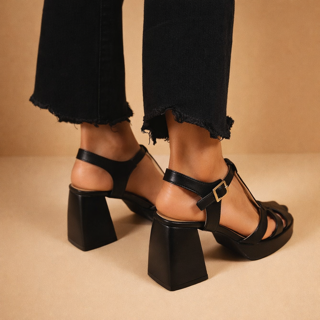 Maisy Woven Leather Heels
