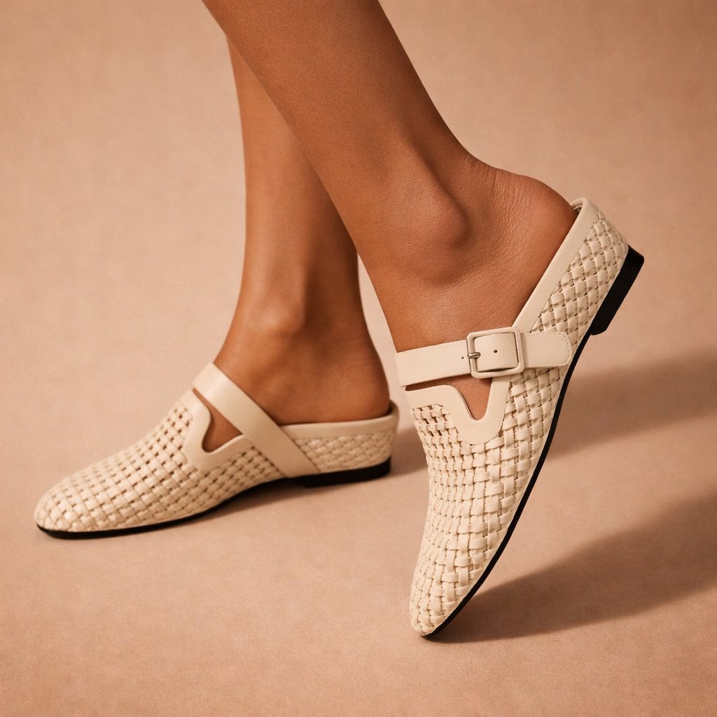 Lorena Woven Mules