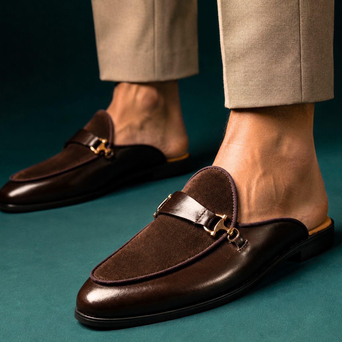 Maxwell Genuine Leather Mules