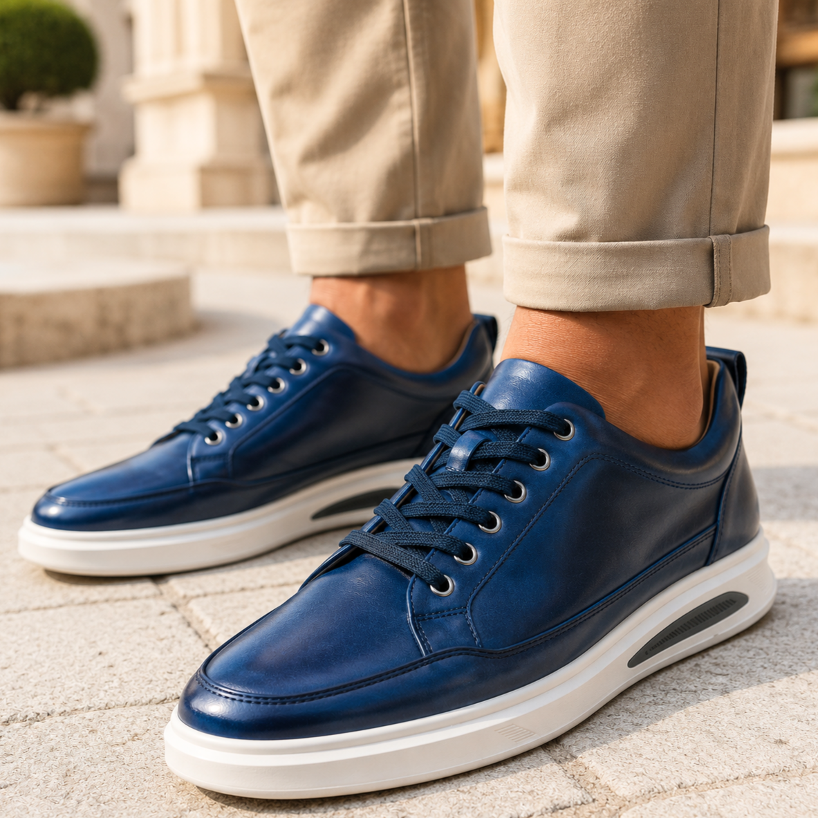 Salvatore Genuine Leather Sneakers