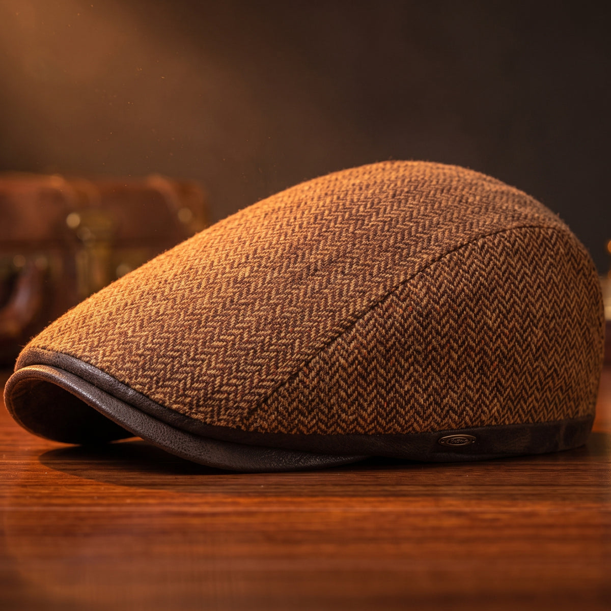 Harrison Herringbone Ivy Cap