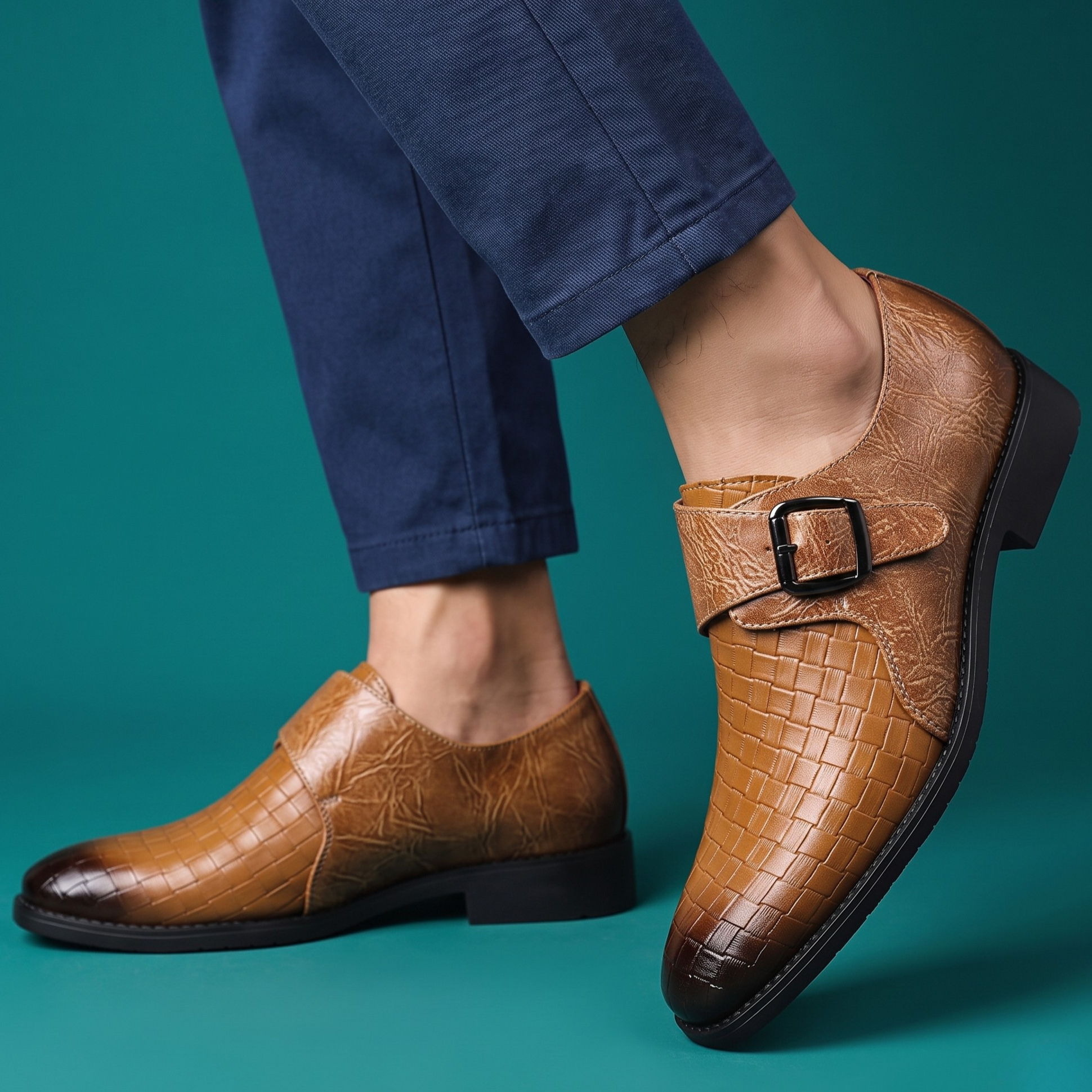 Roland Woven Leather Dress Shoes
