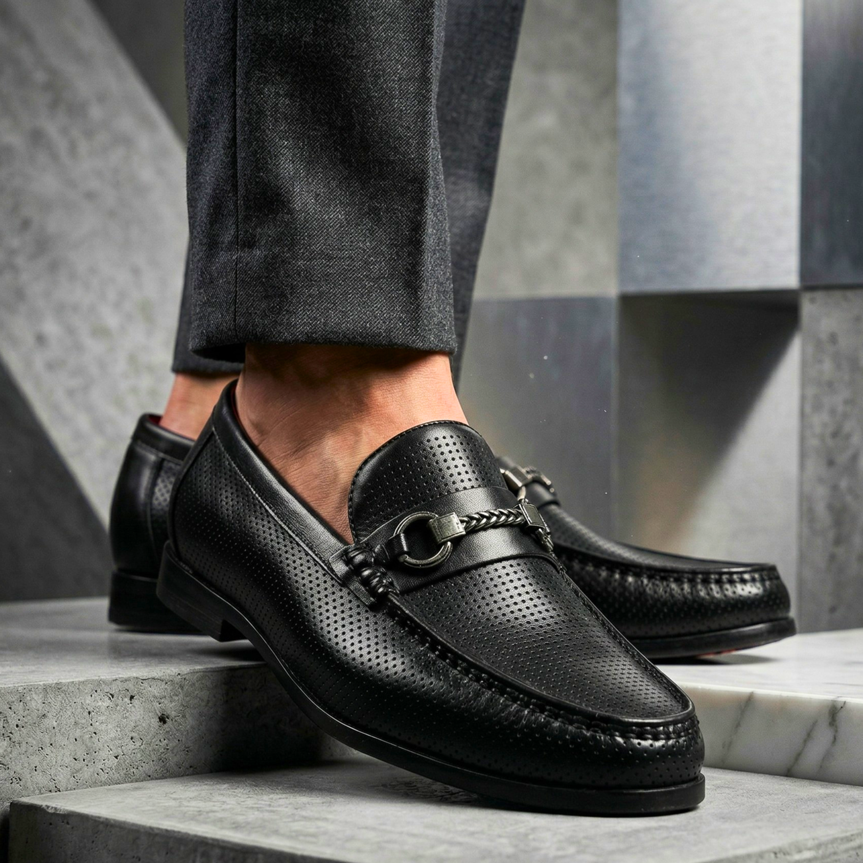 Vittorio Firenze Leather Loafers