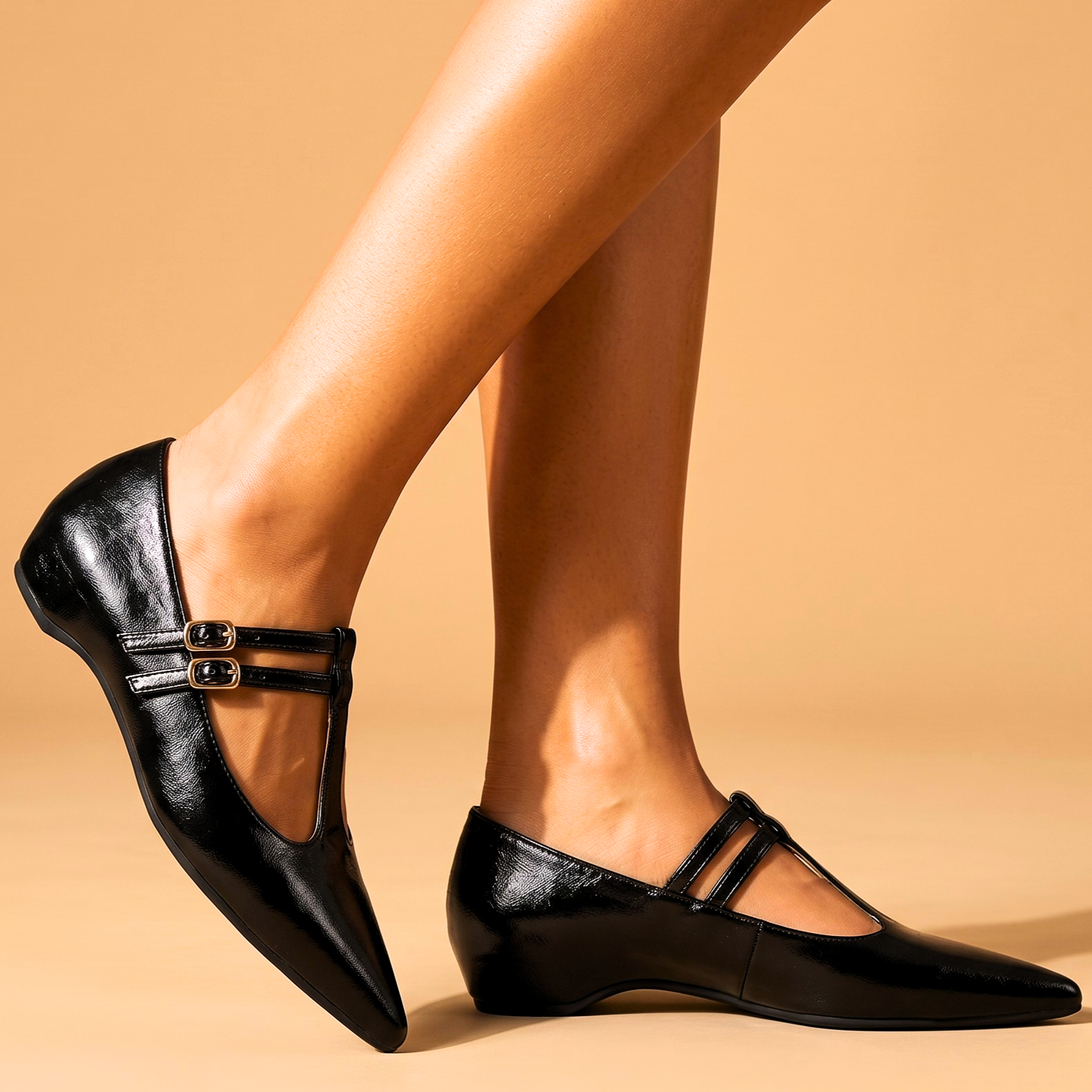 Aurelia Vintage Leather Flats