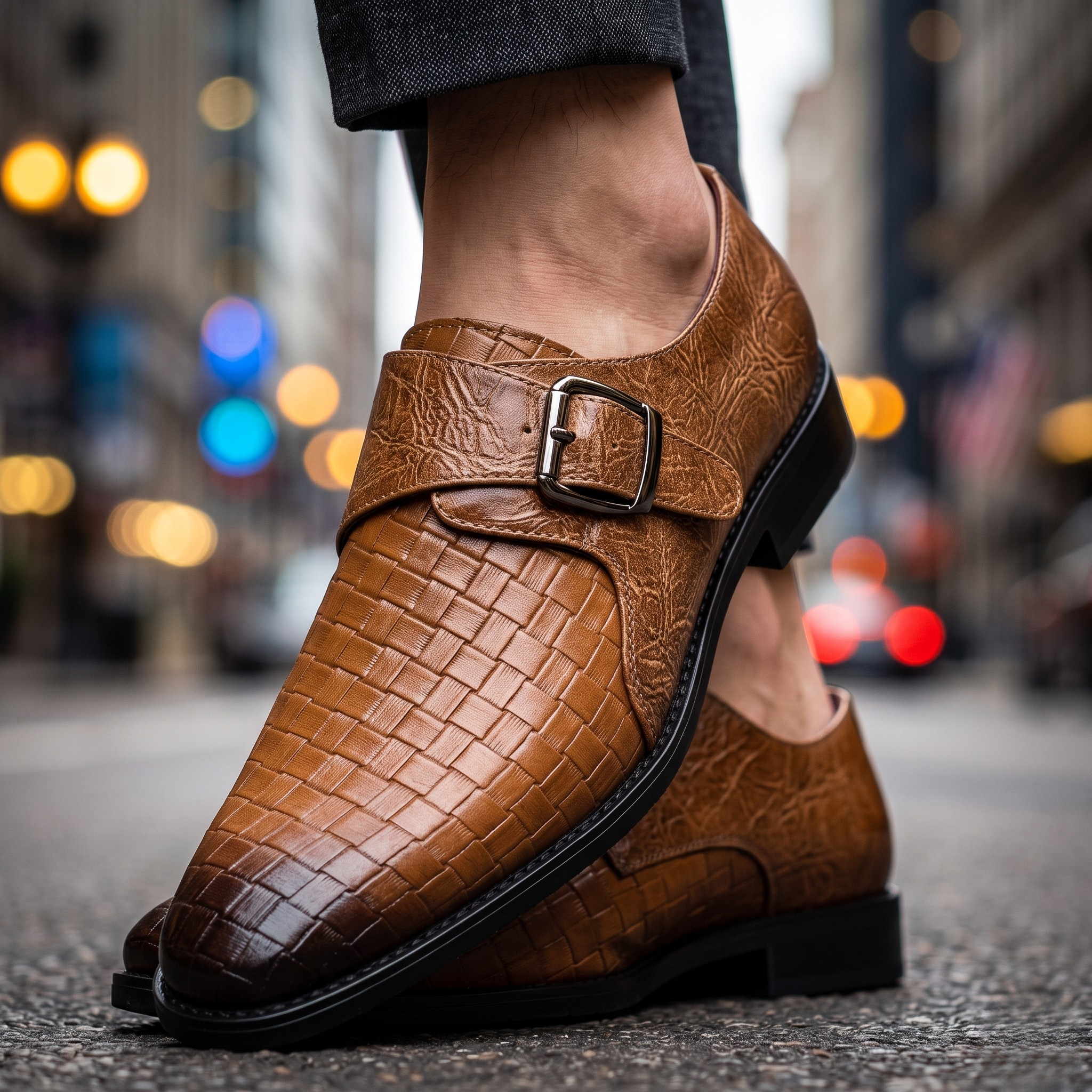 Roland Woven Leather Dress Shoes