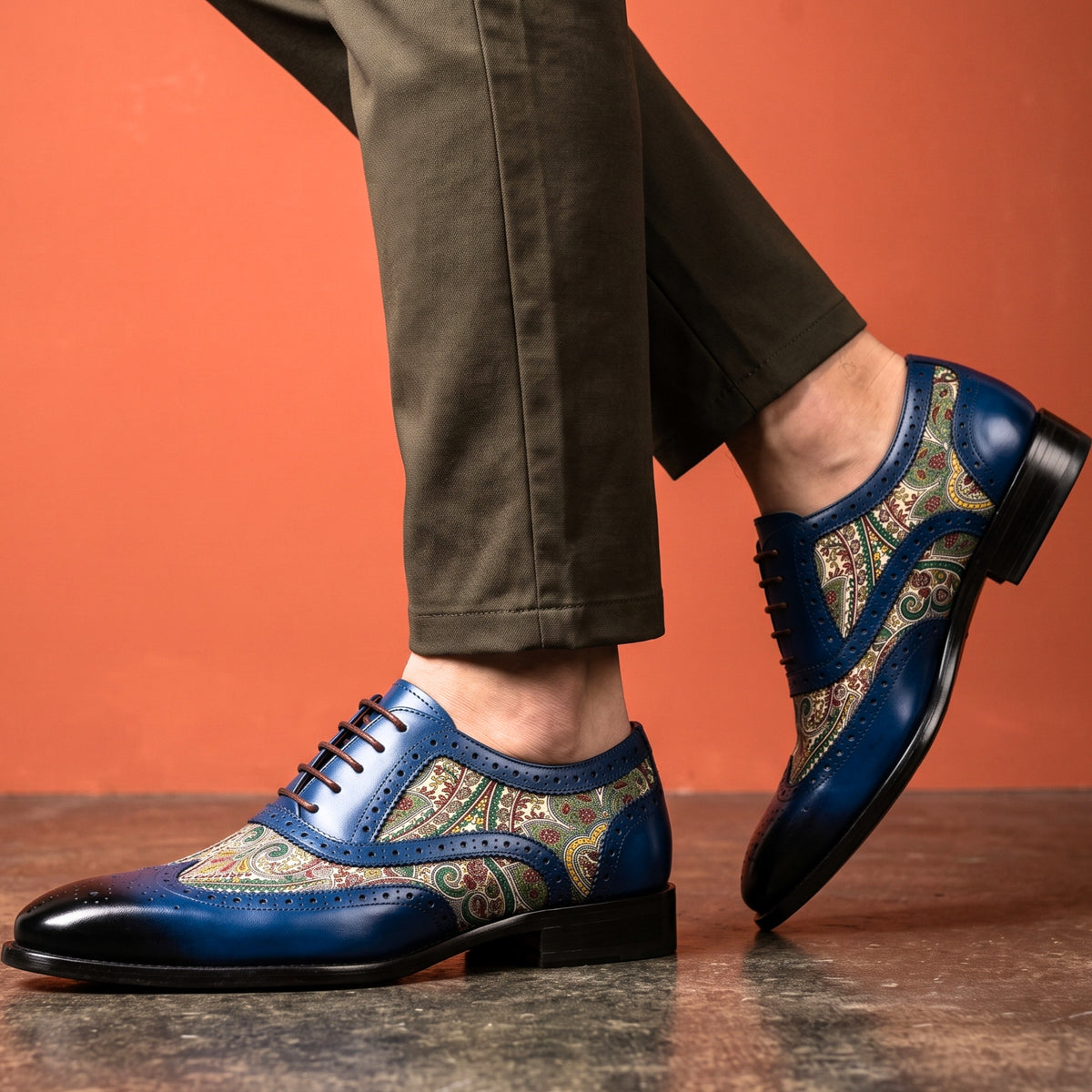 Luciano Genuine Leather Oxfords