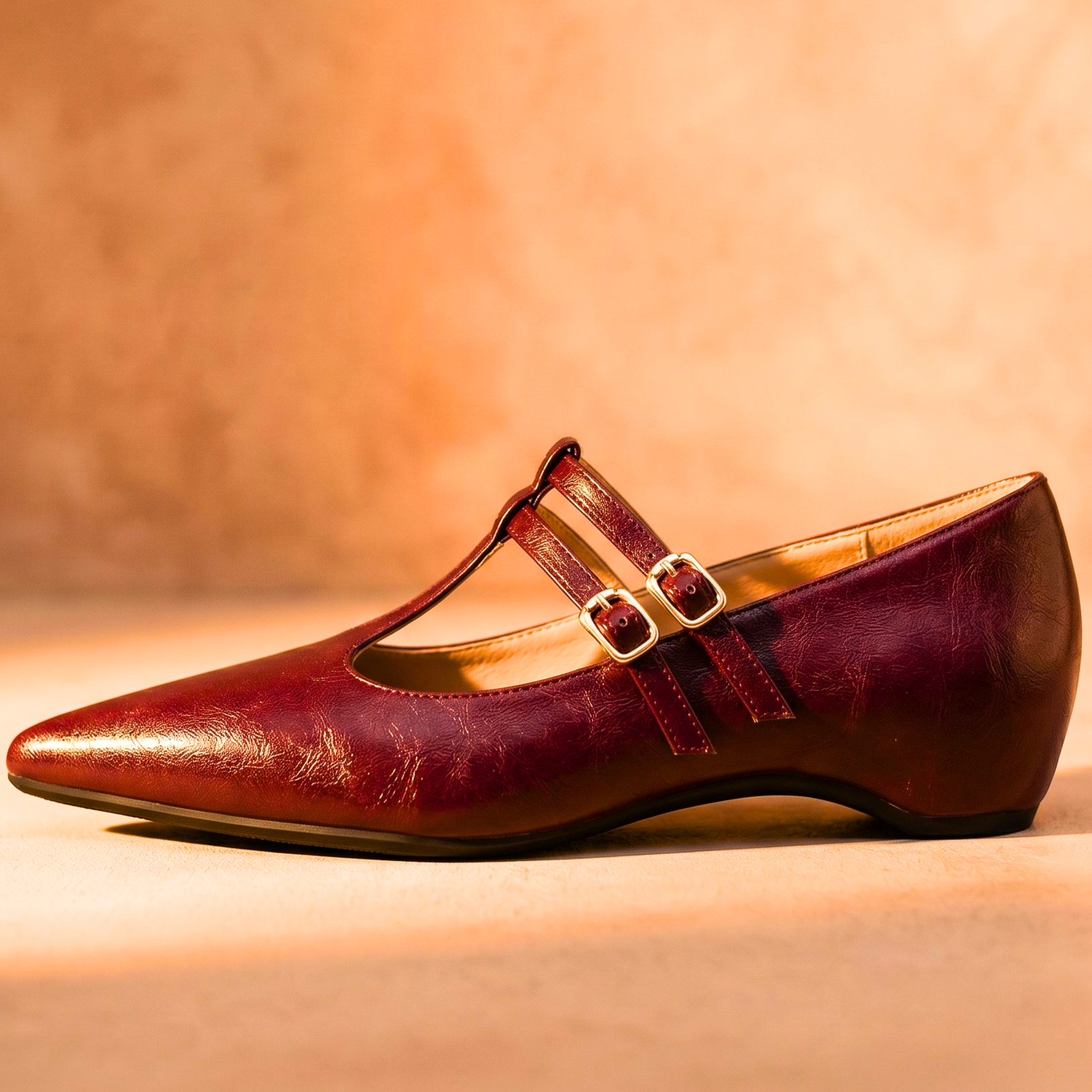 Aurelia Vintage Leather Flats
