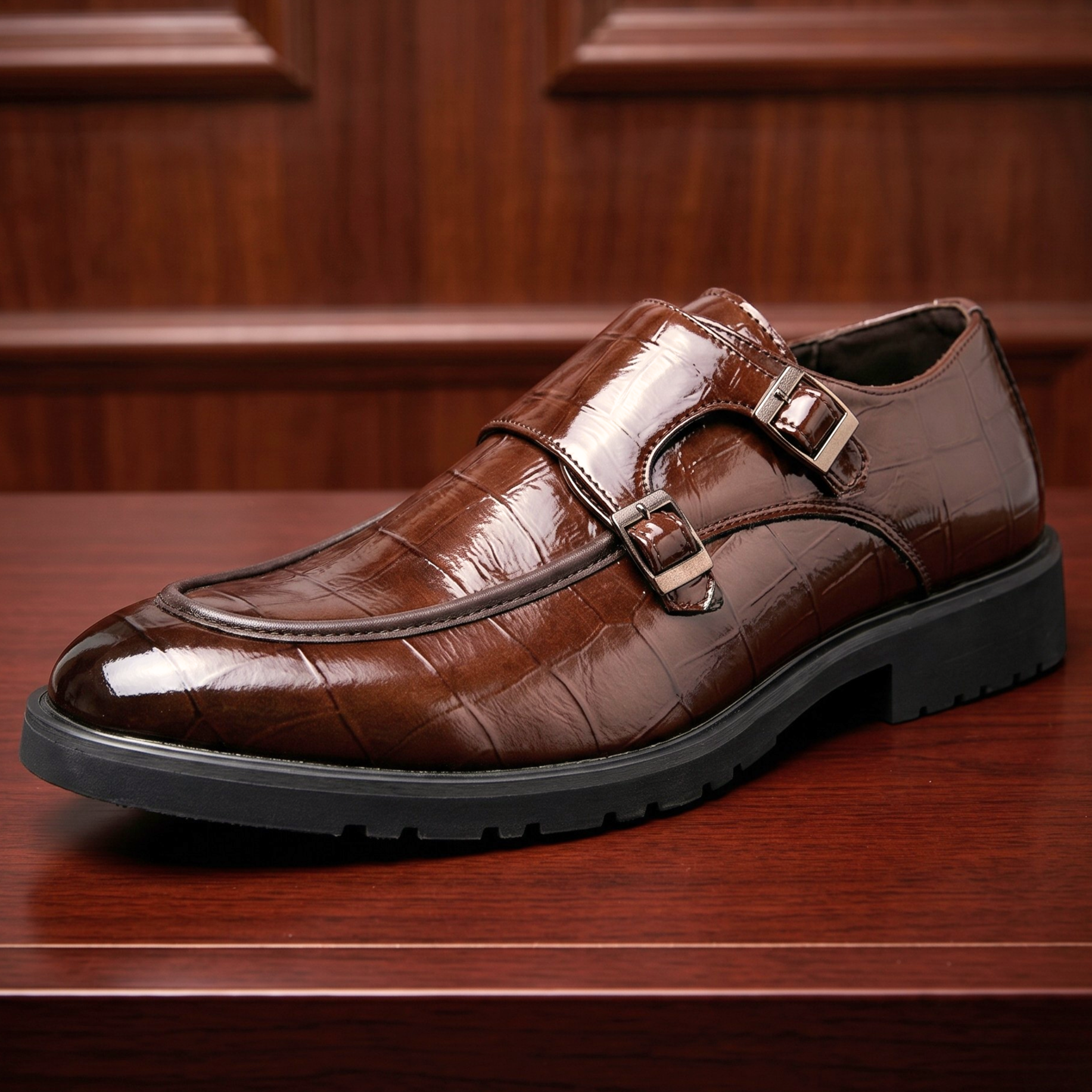 Vilano Croc Leather Monks