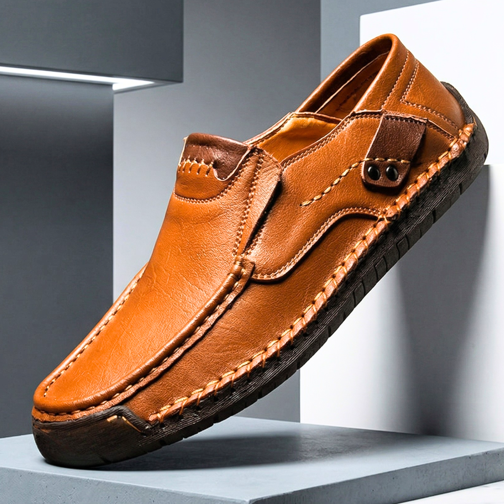 Strata Genuine Leather Loafers