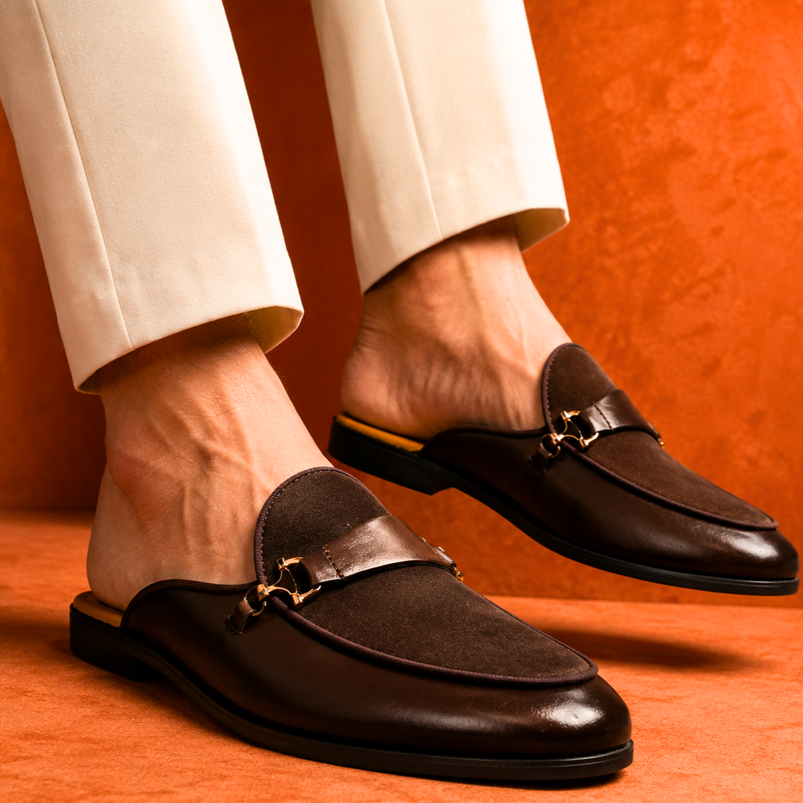 Maxwell Genuine Leather Mules