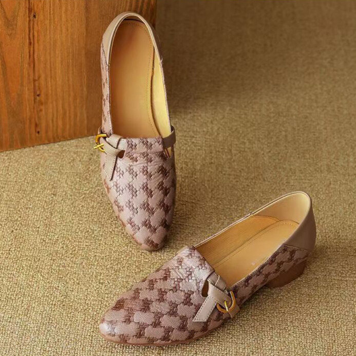 Elena Block-Heel Flats