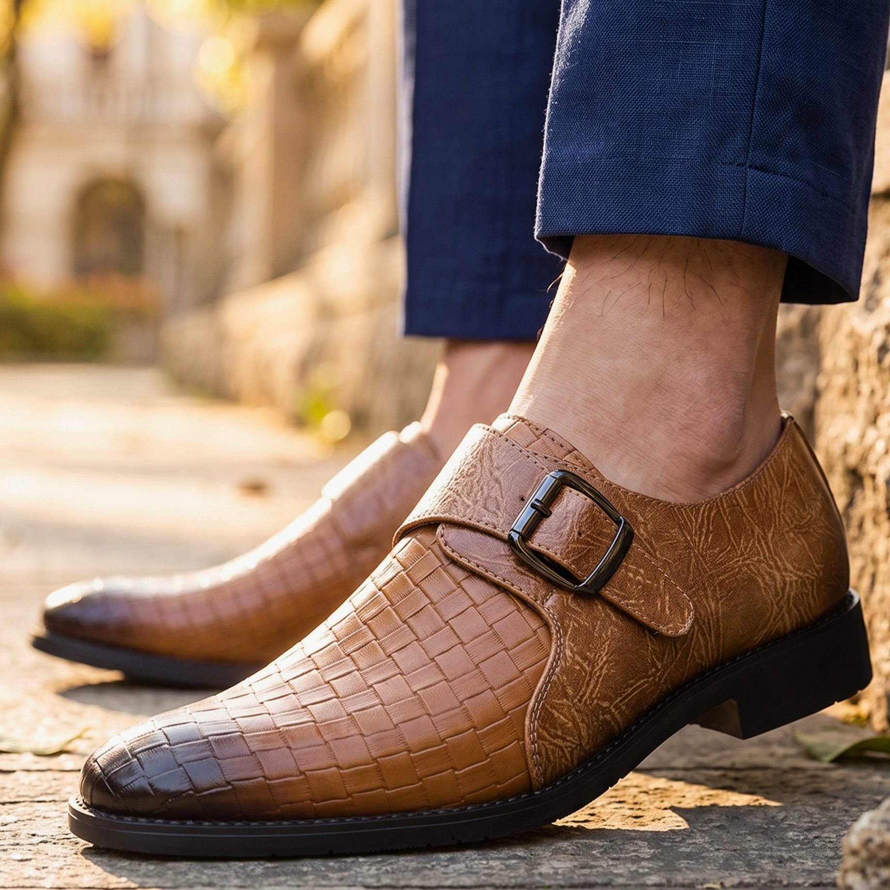 Roland Woven Leather Dress Shoes