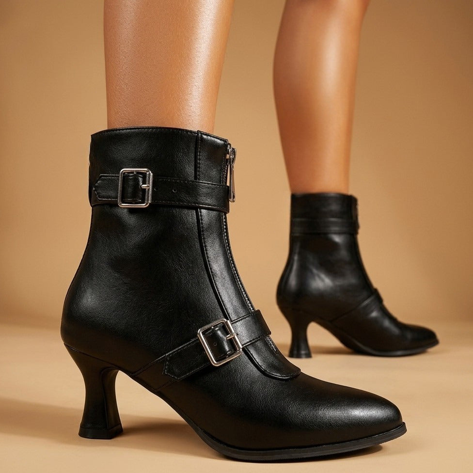 Everly Denim Kitten Boots