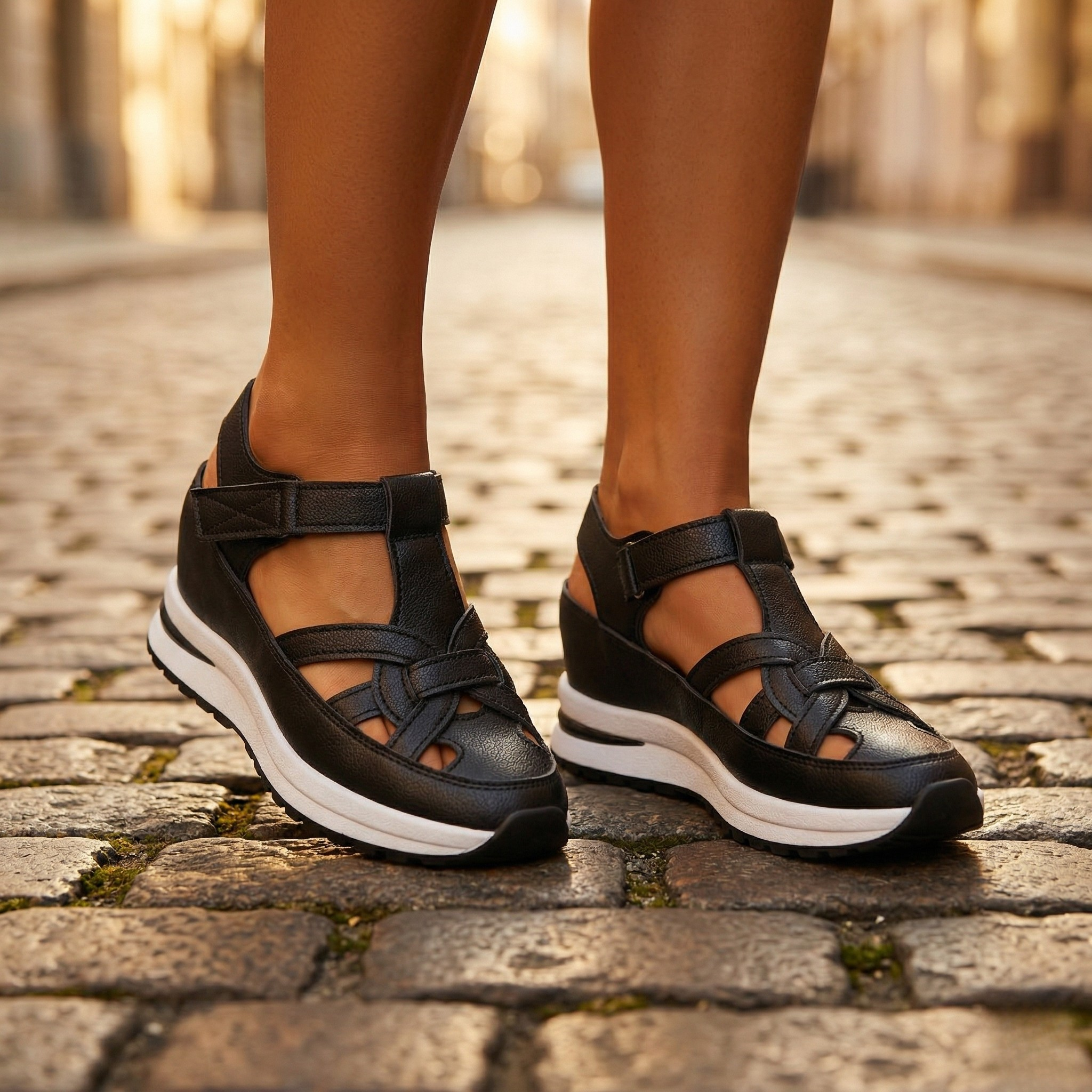 Aria Belina Cushioned Platform Sandals
