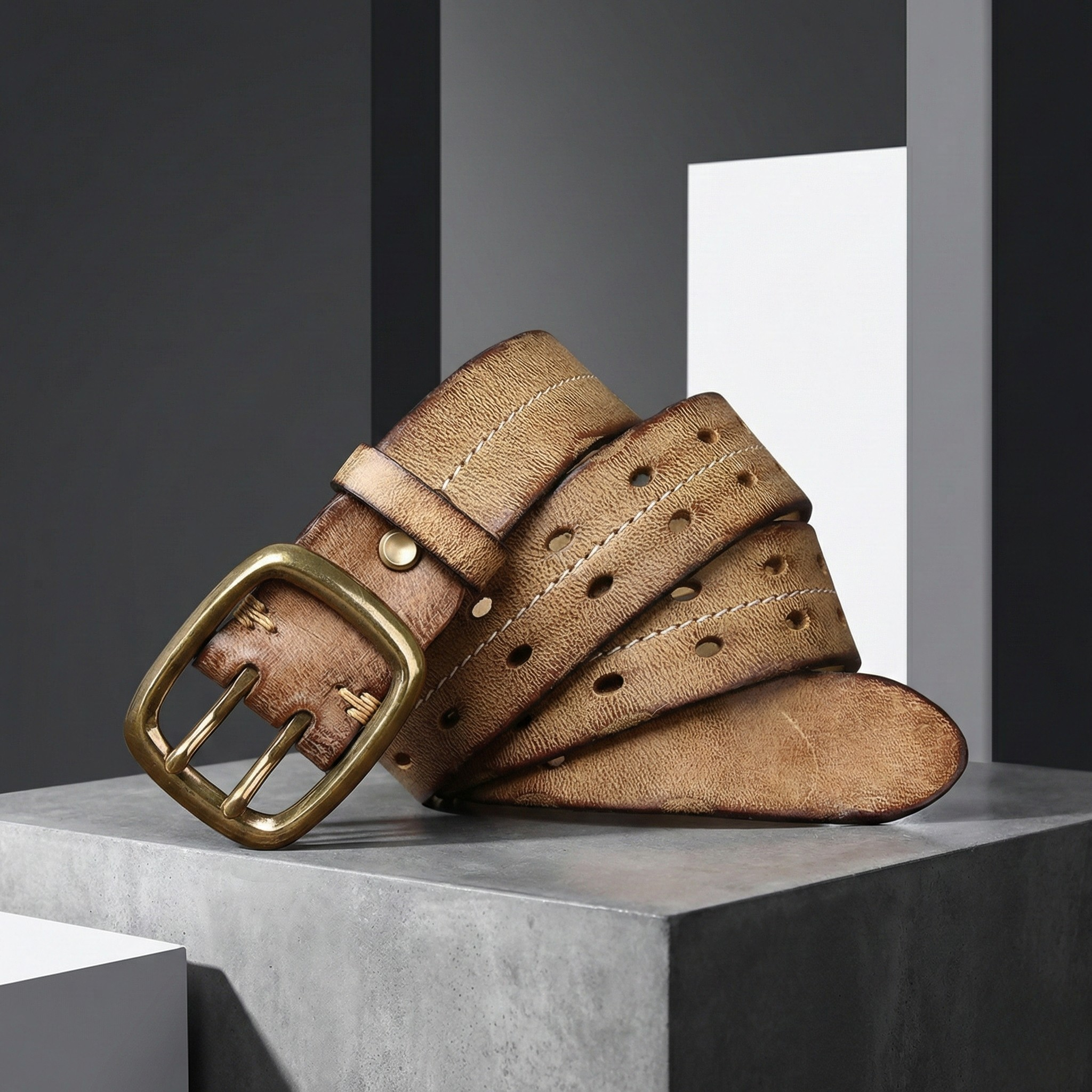 Theodore Genuine Leather Belt