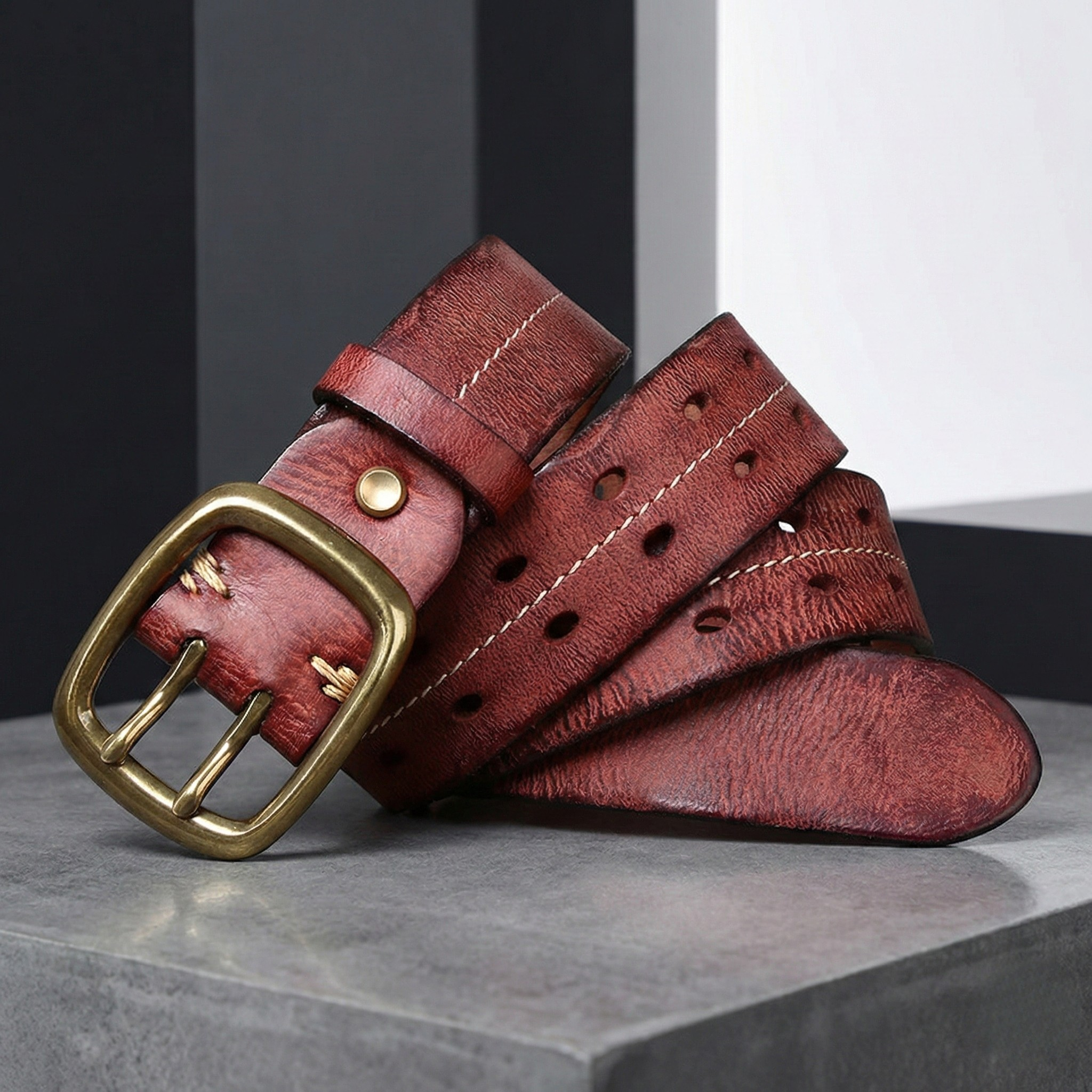 Theodore Genuine Leather Belt