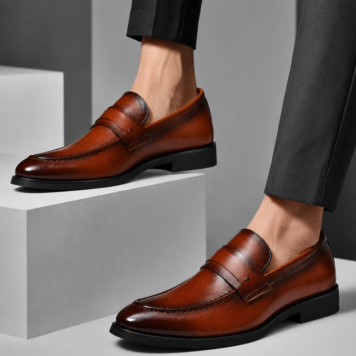 Vincenzo Genuine Leather Loafers
