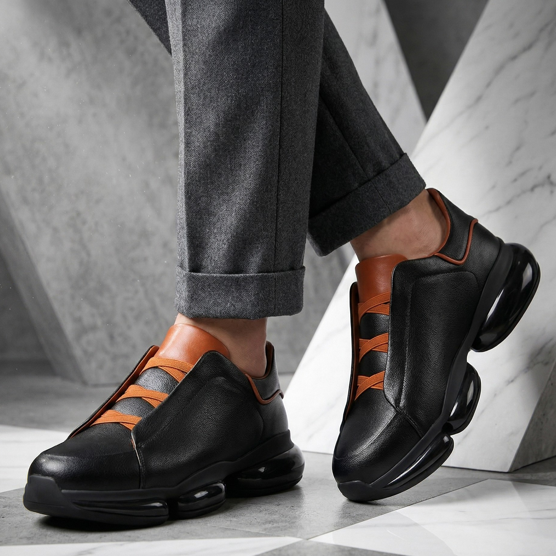 Leo Aero Genuine Leather Sneakers
