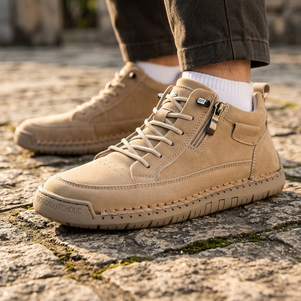 Hudson Retro Leather Boots