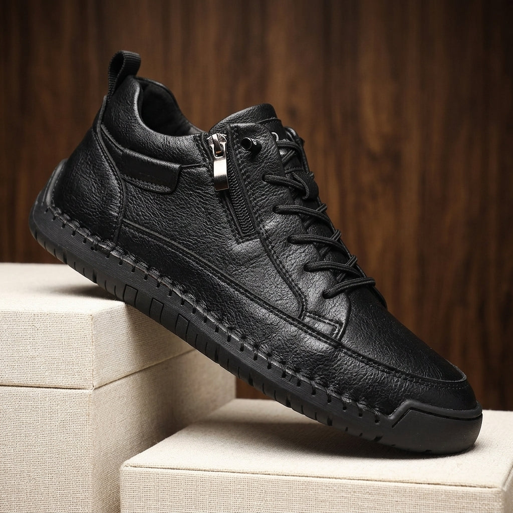 Hudson Retro Leather Boots