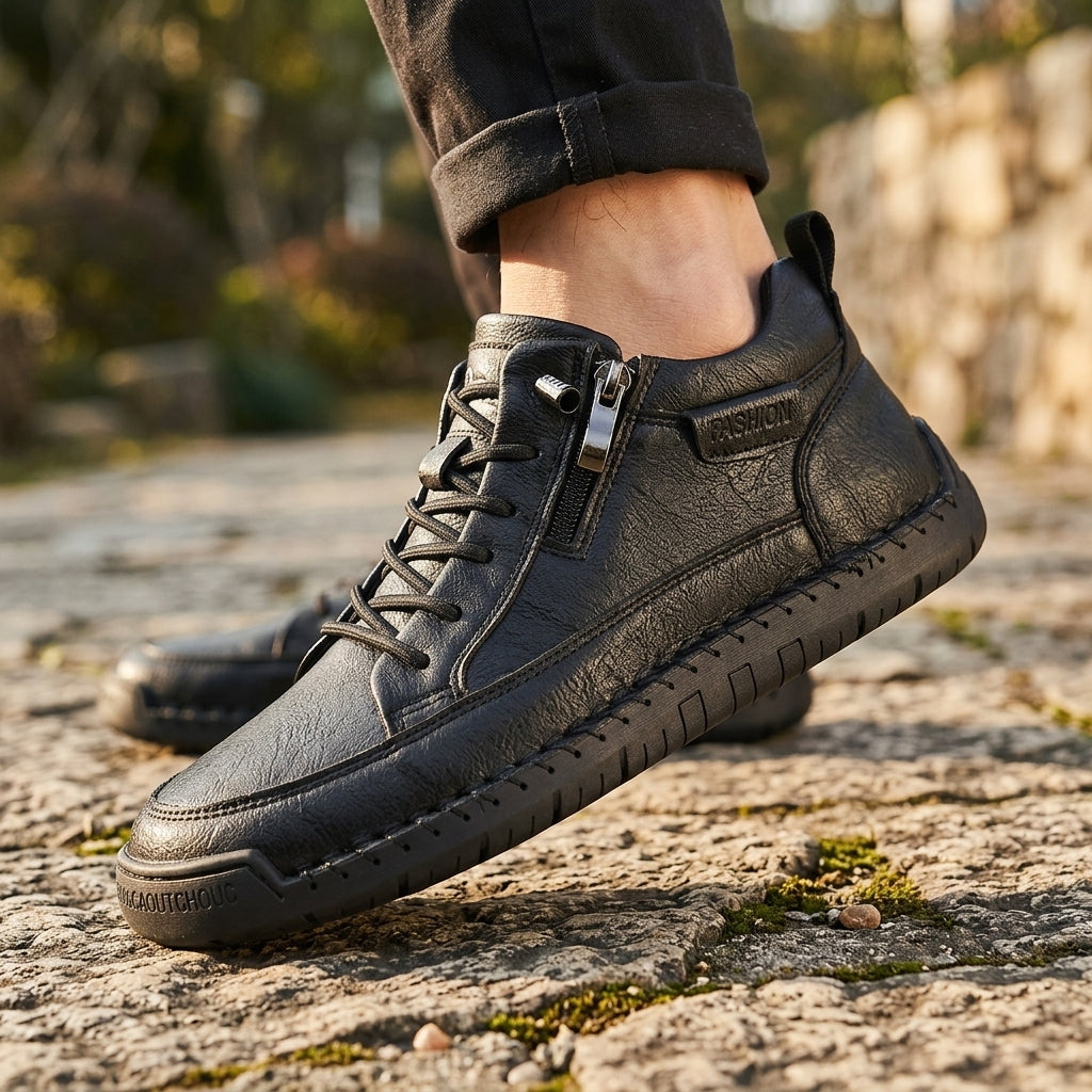 Hudson Retro Leather Boots
