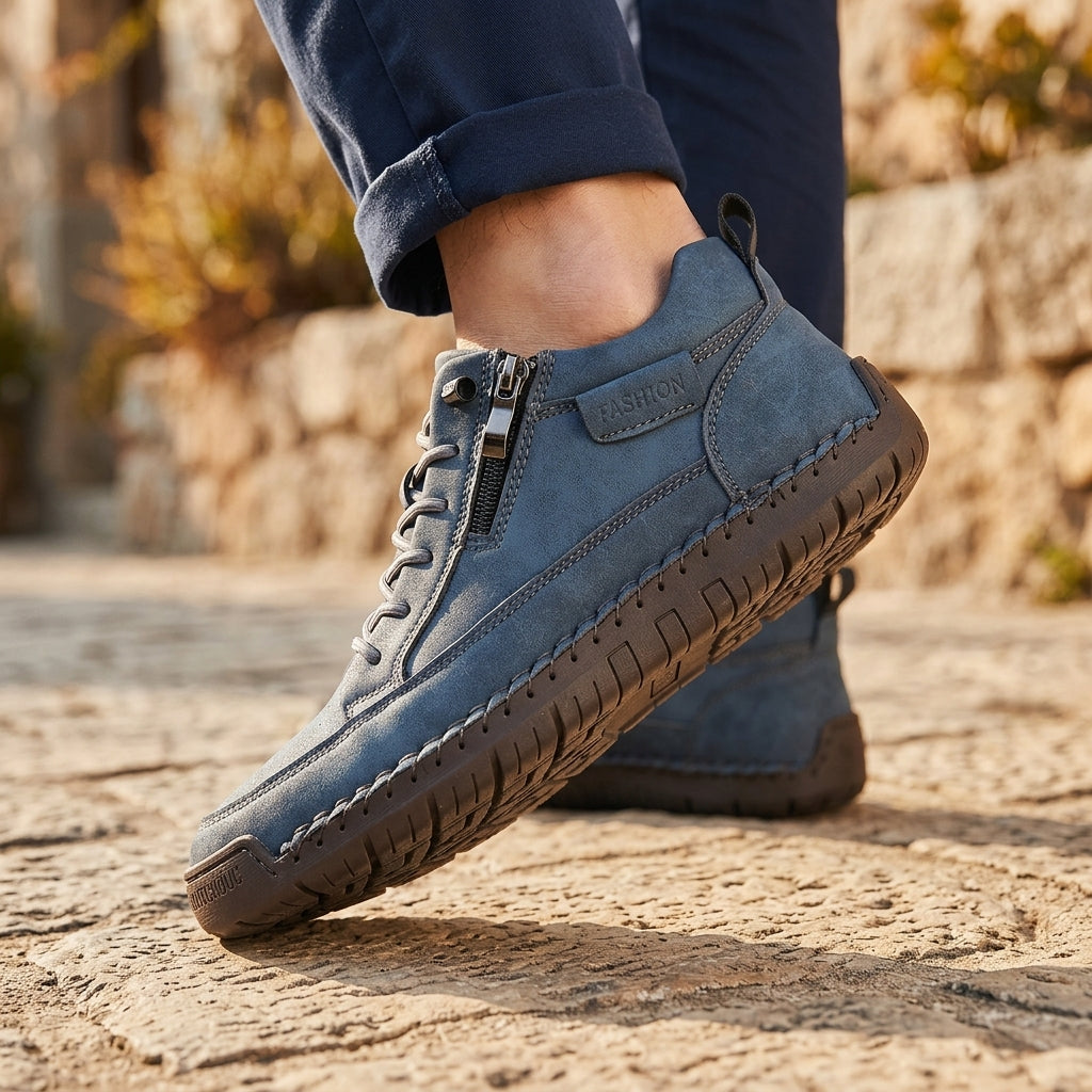 Hudson Retro Leather Boots
