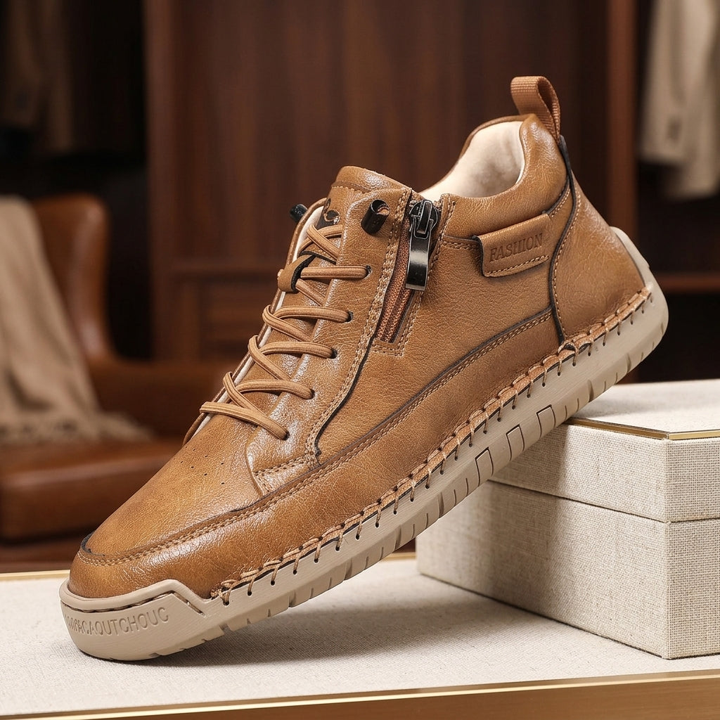 Hudson Retro Leather Boots