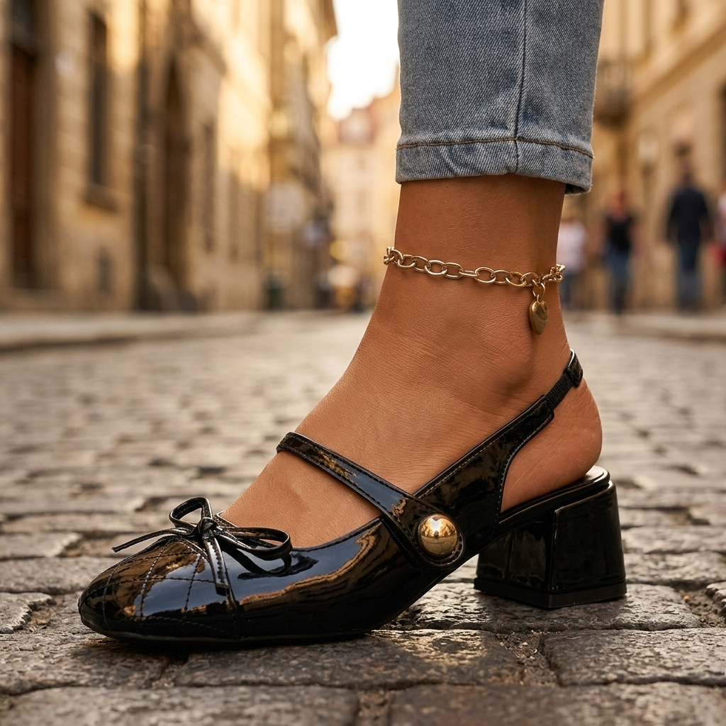 Cora Bow Slingback Heels