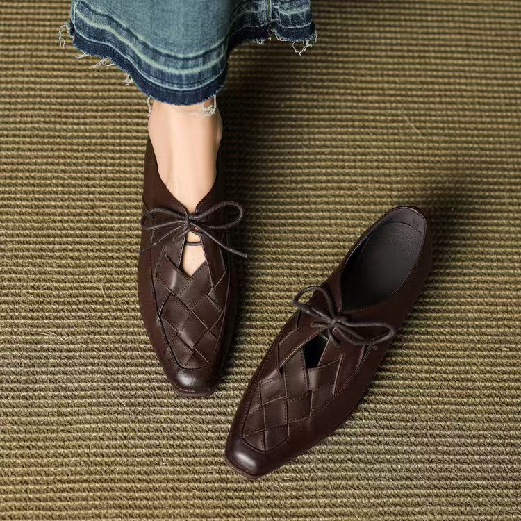 Kora Mae Genuine Leather Lace-Ups