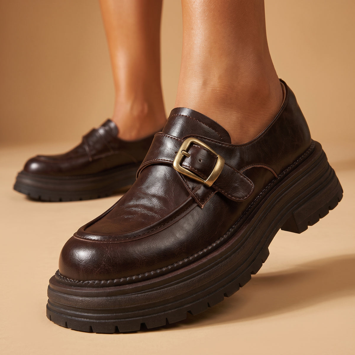 Cami Vintage Leather Derbies