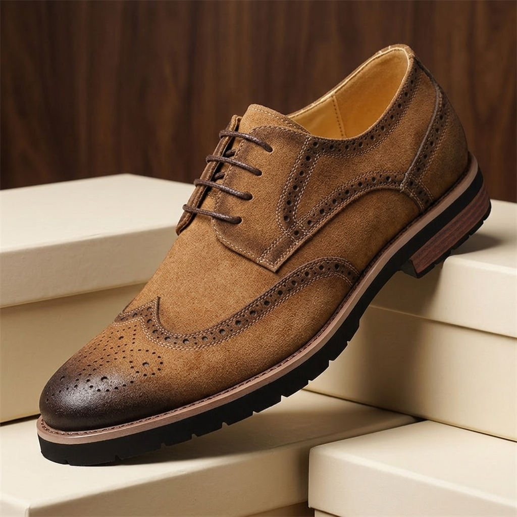 Brock Leather Wingtip Derbies